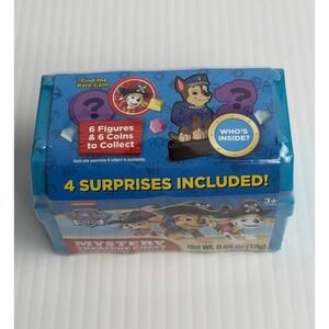 PAW Patrol Pirate Mystery Treasure Chest Blind Box Candy Figure Coin Blue Box